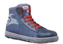 PERF Chicago Vintage Leather Steel Toe Safety Shoes Blue_0