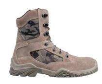 PERF Desert S1P SRC Grain Leather Steel Toe Safety Shoes Brown_0