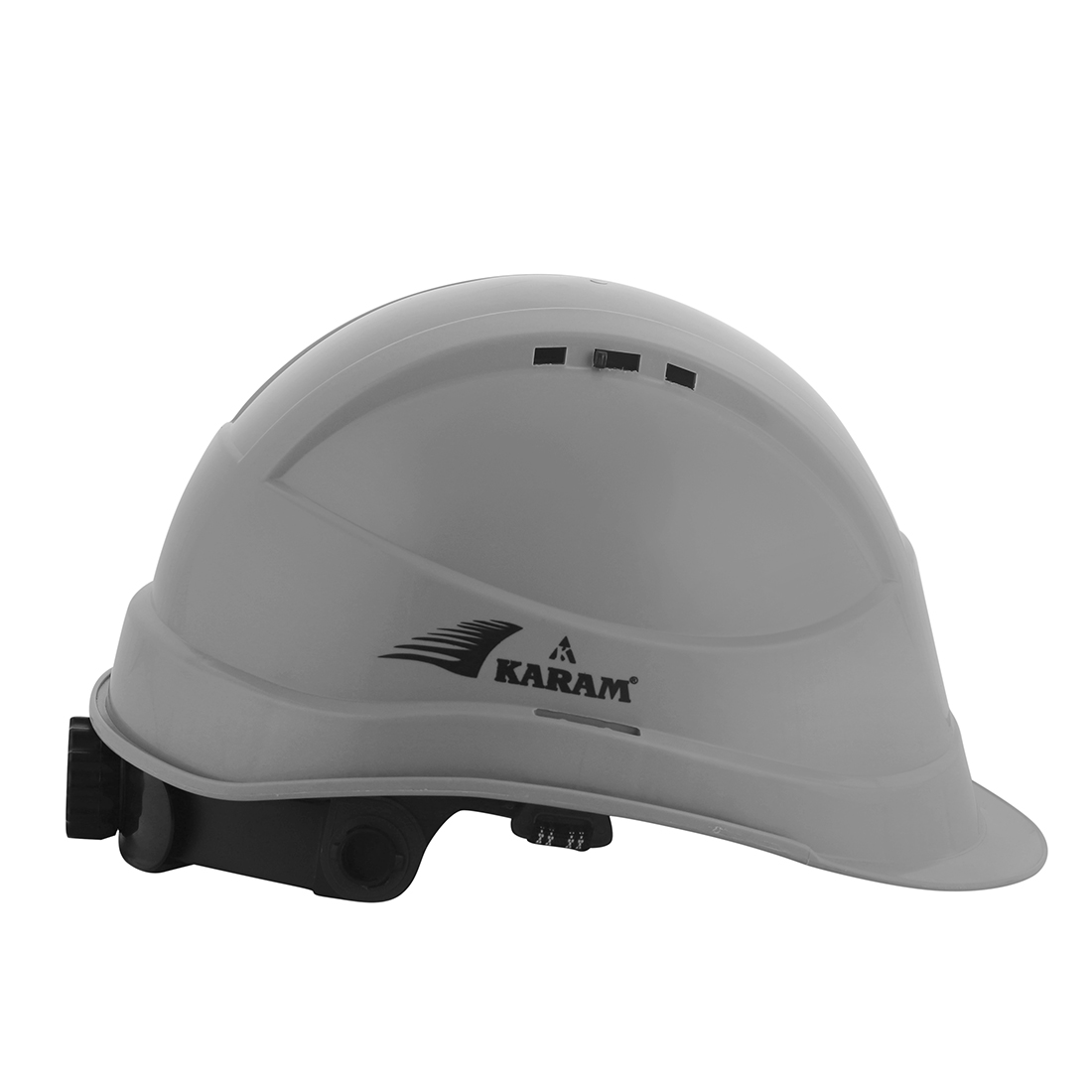 Karam Polypropylene Copolymer Apex Grey Air Ventilated Safety Helmets PN542_2