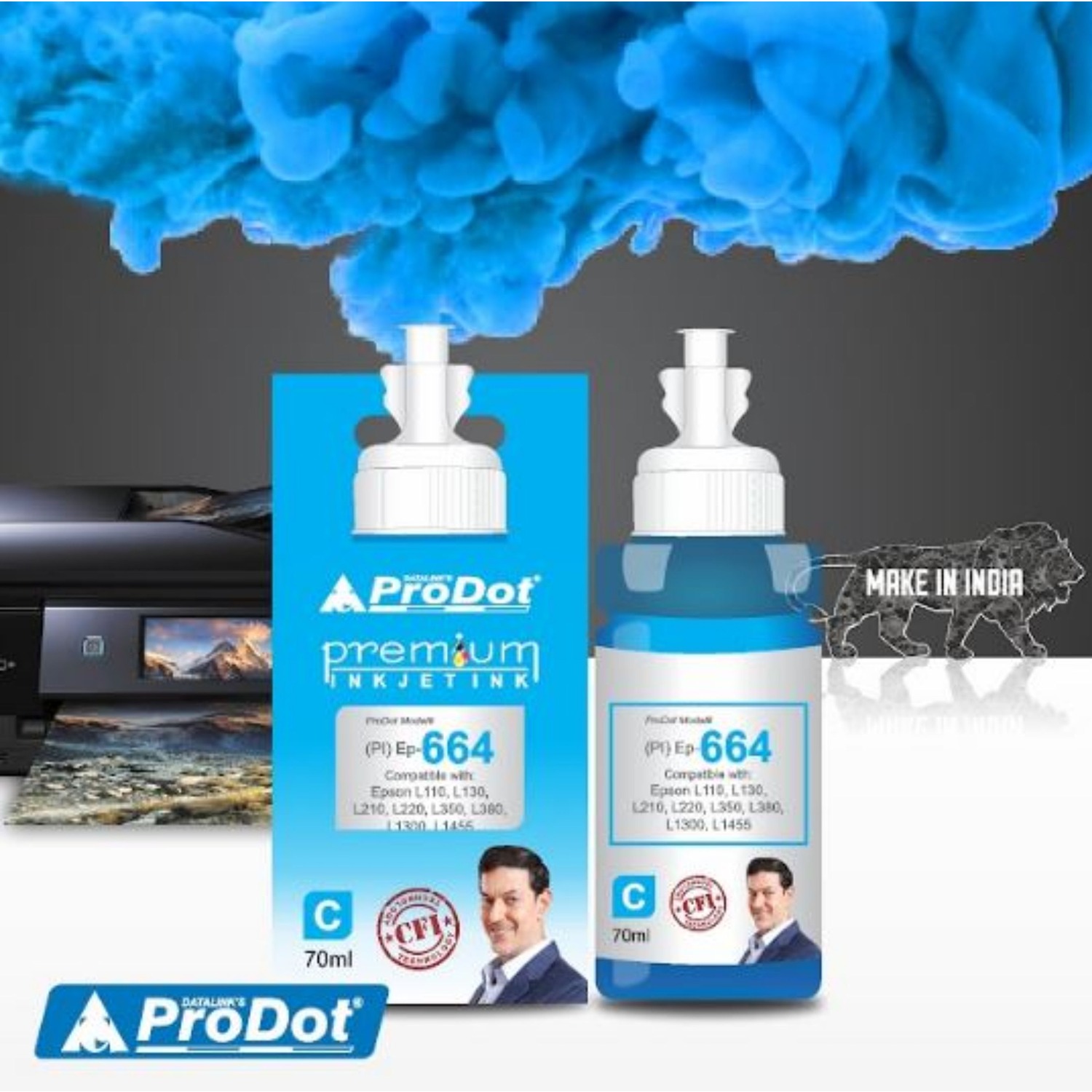 ProDot Cyan Epson 70 g Ink Printer Cartridge Consumable_1
