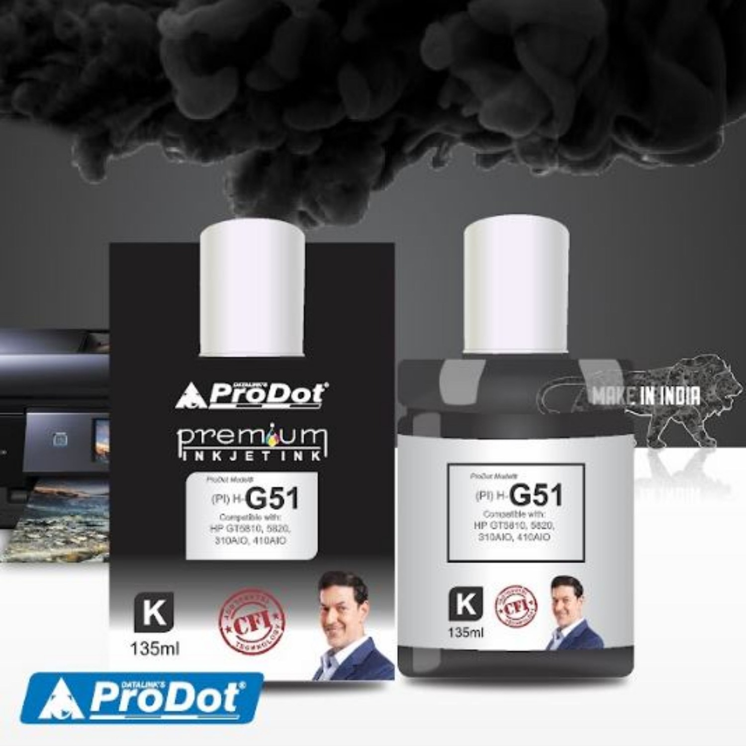 ProDot Black HP 135 g Ink Printer Cartridge Consumable_1