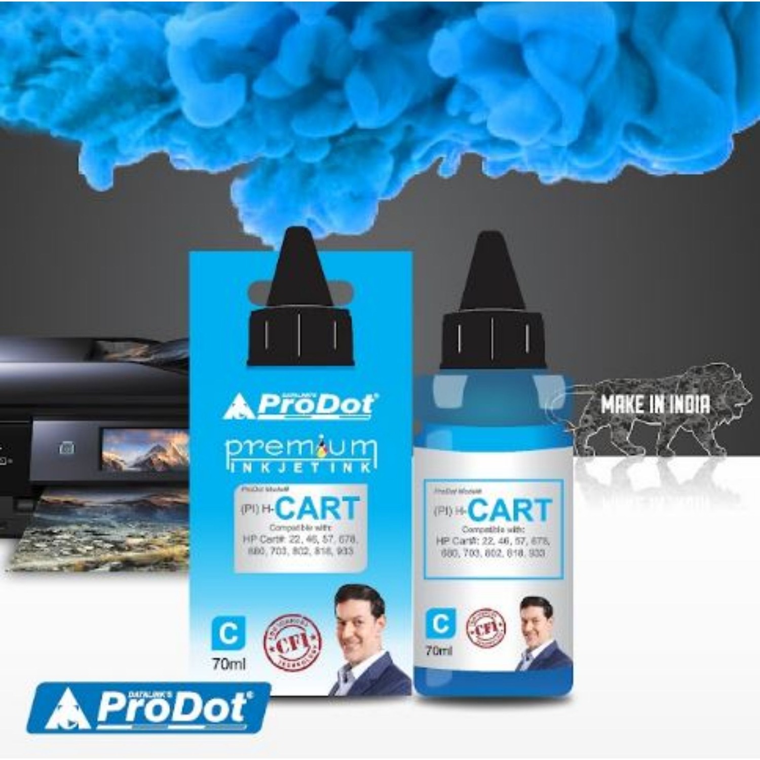 ProDot Cyan HP 70 g Ink Printer Cartridge Consumable_1