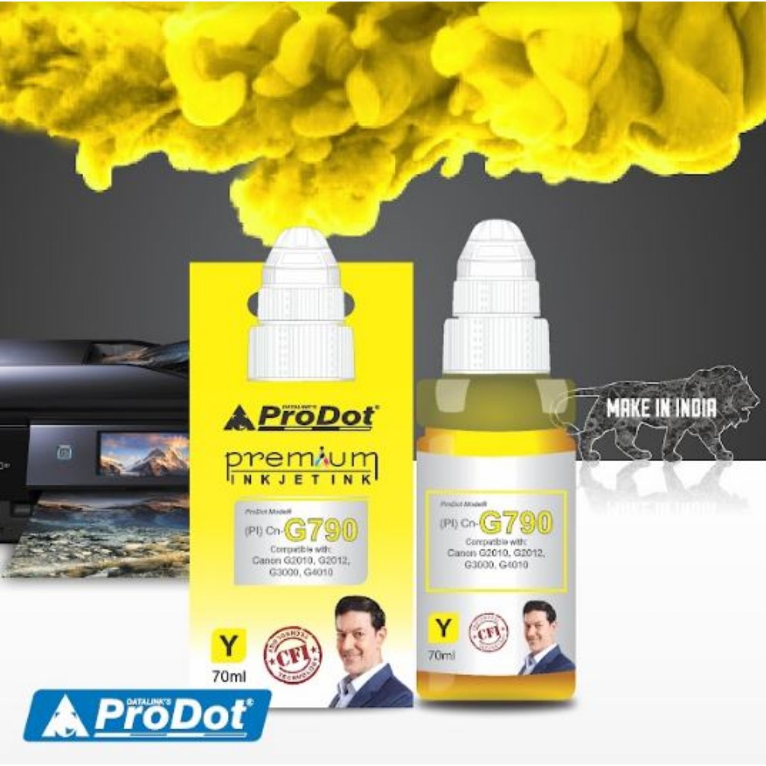 ProDot Yellow Canon 70 g Ink Printer Cartridge Consumable_1