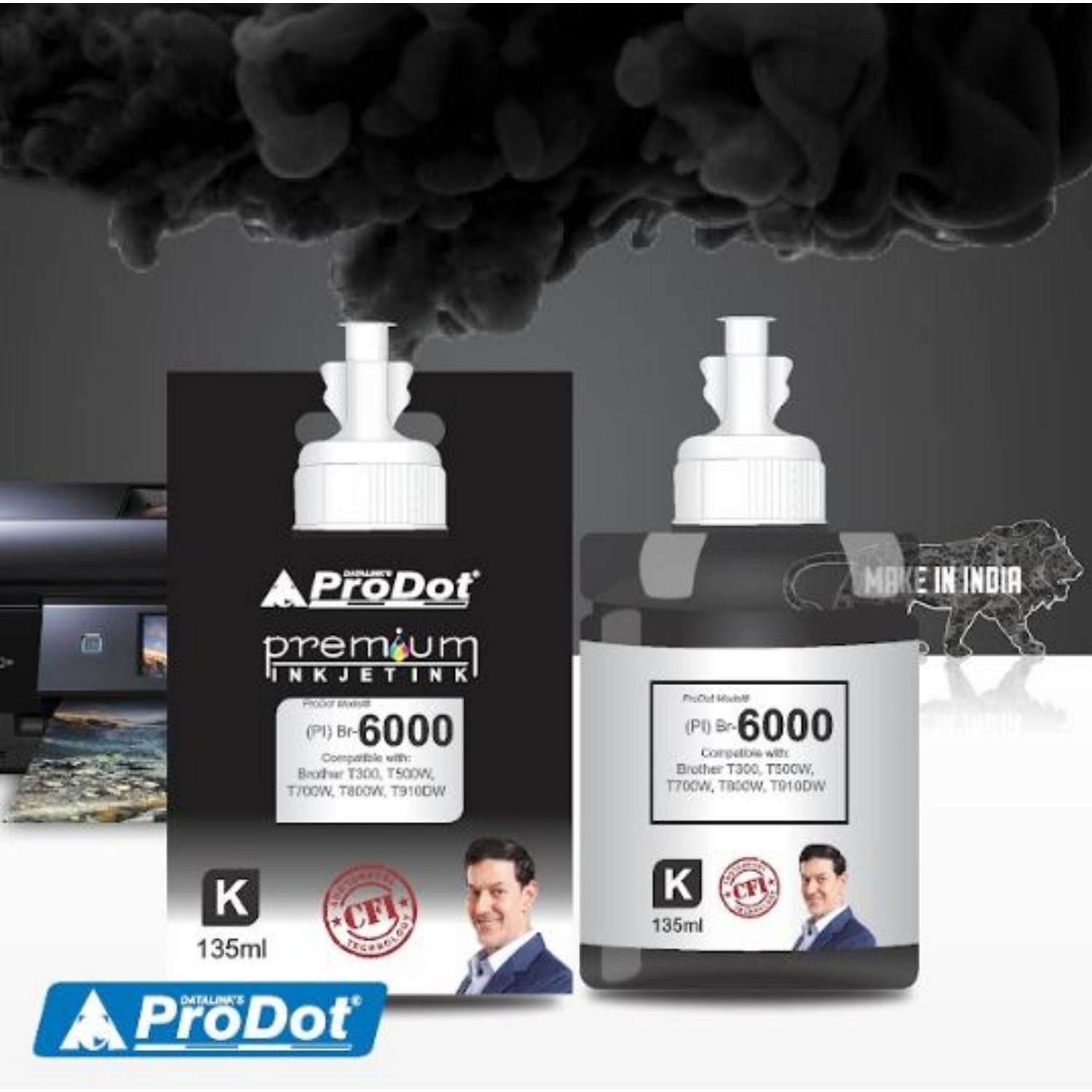 ProDot Black Brother 135 g Ink Printer Cartridge Consumable_1