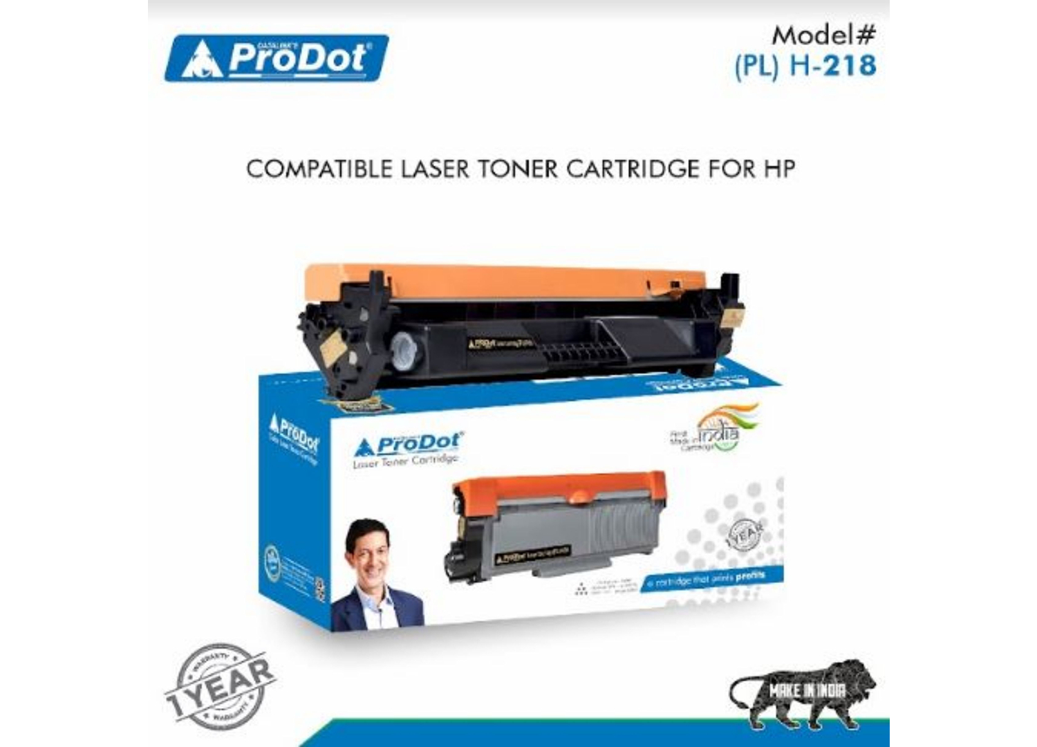 ProDot Black Laser Toner HP CF218A Compatible Ink Cartridge_1