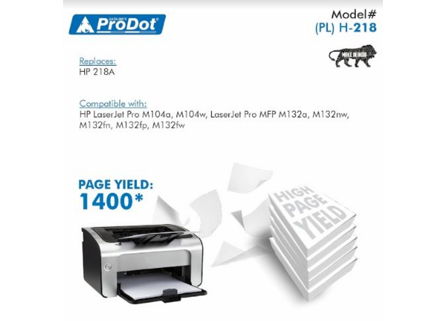 ProDot Black Laser Toner HP CF218A Compatible Ink Cartridge_3