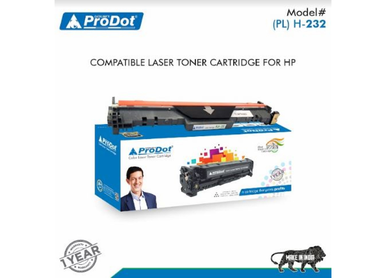 ProDot Black Laser Toner HP, Canon CF232A, CRG 051 Compatible Ink Cartridge_1
