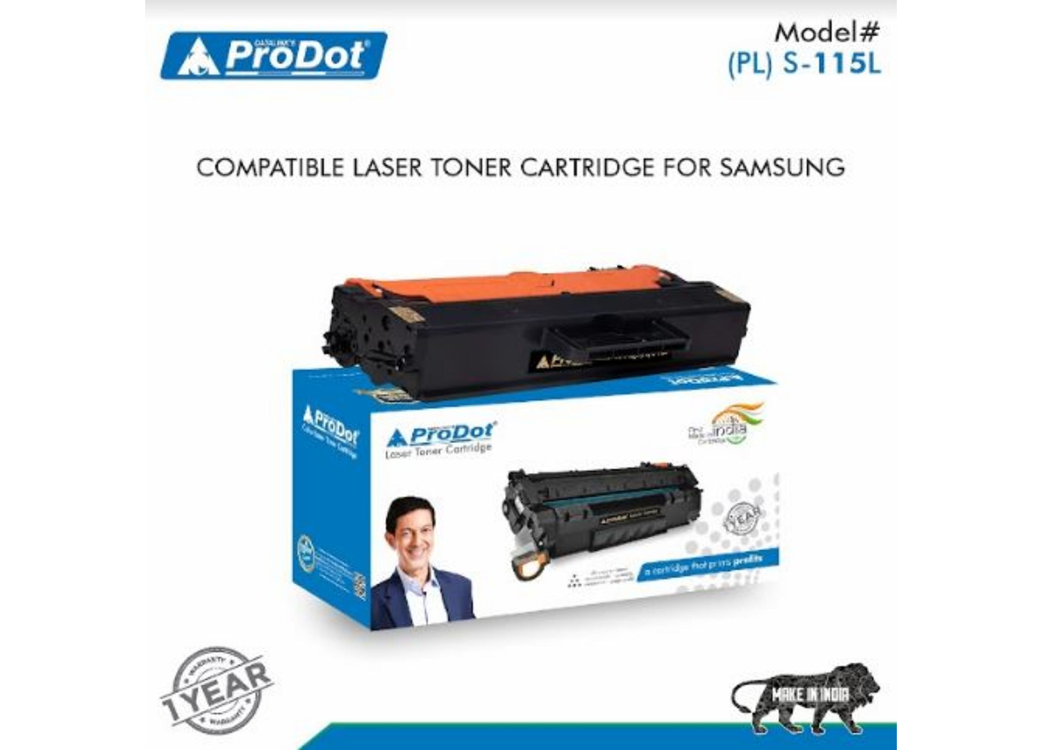 ProDot Black Laser Toner SAMSUNG MLT-D115L Compatible Ink Cartridge_1