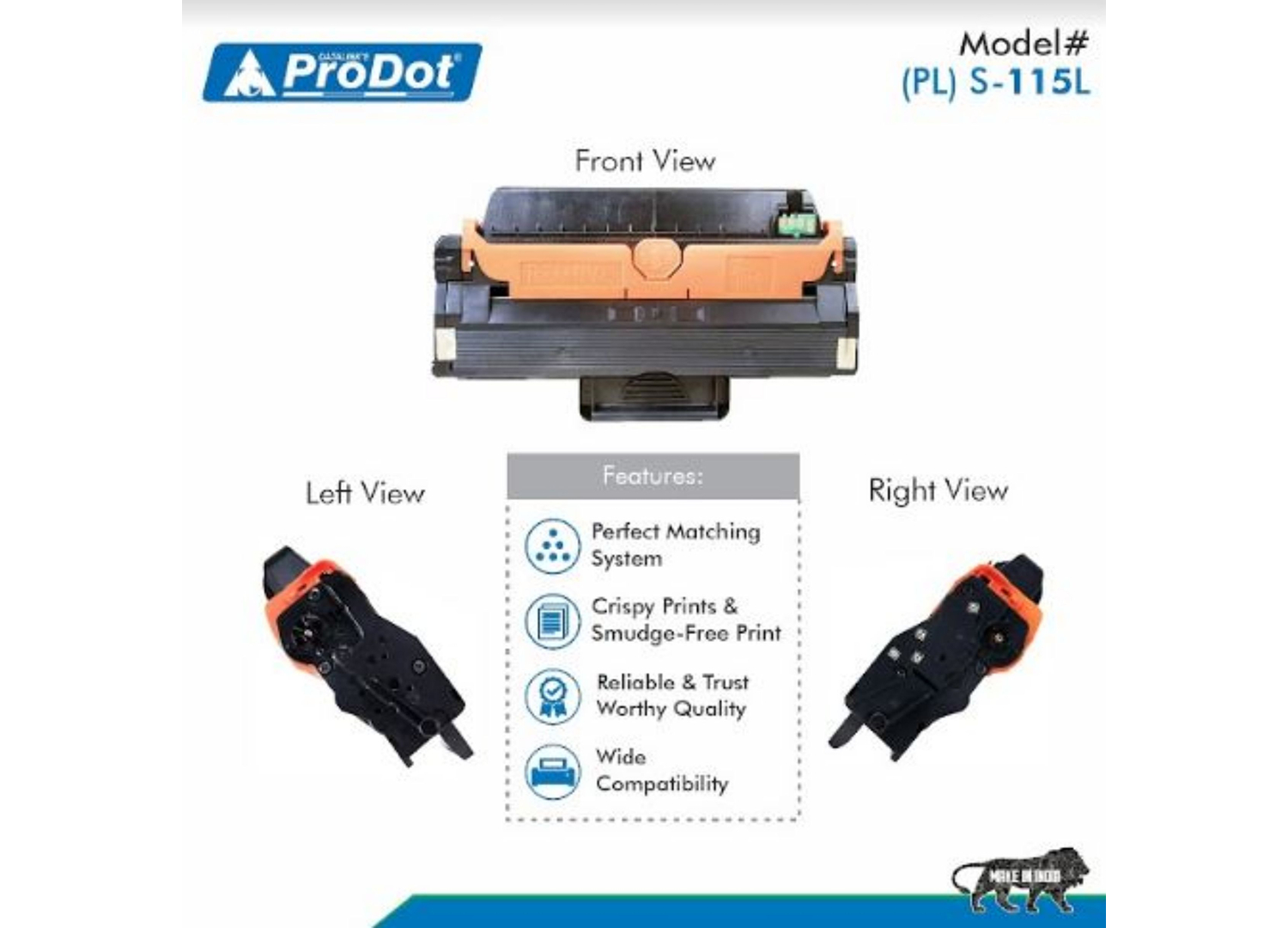 ProDot Black Laser Toner SAMSUNG MLT-D115L Compatible Ink Cartridge_4