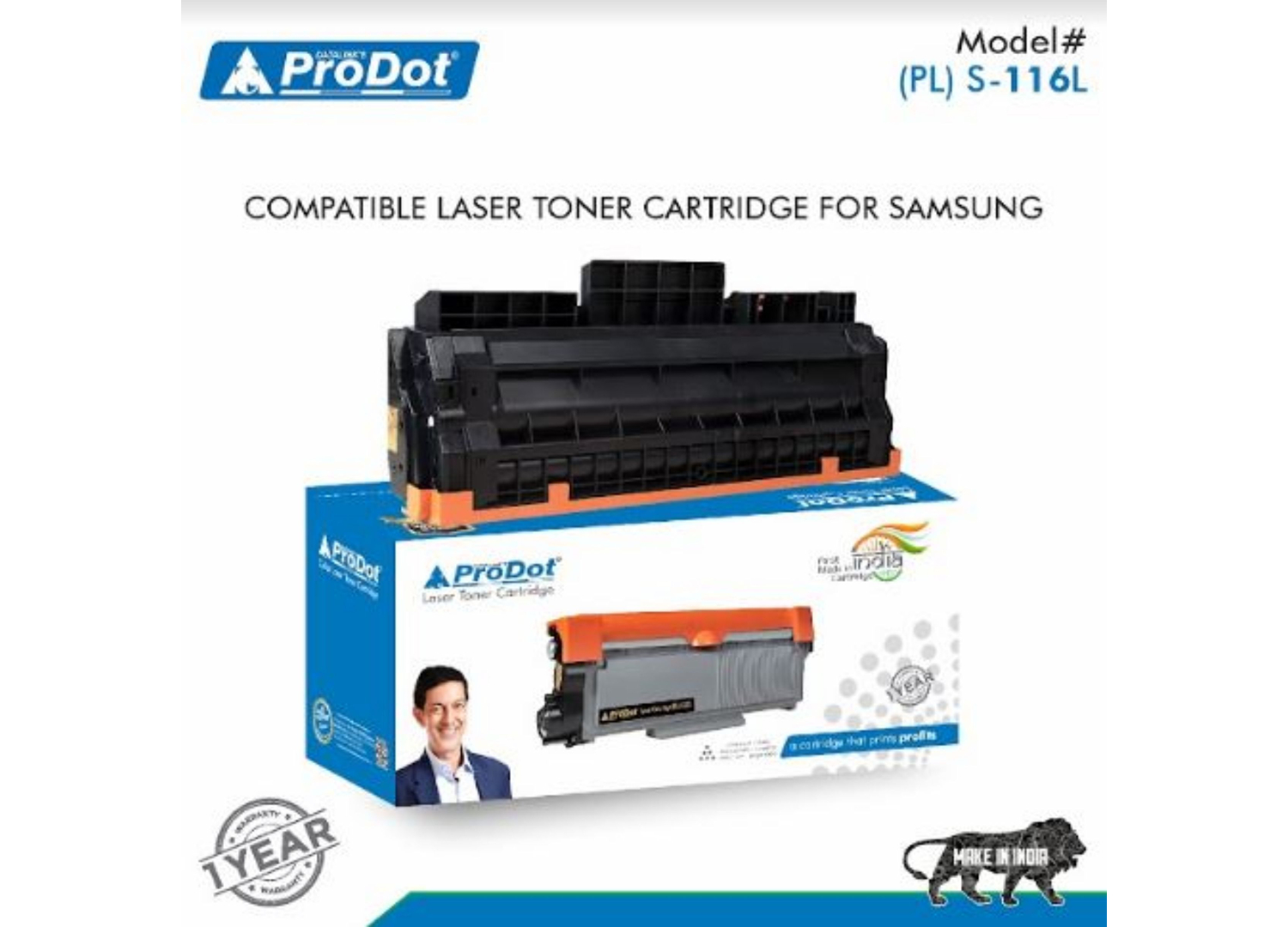 ProDot Black Laser Toner SAMSUNG MLT-D116L Compatible Ink Cartridge_1