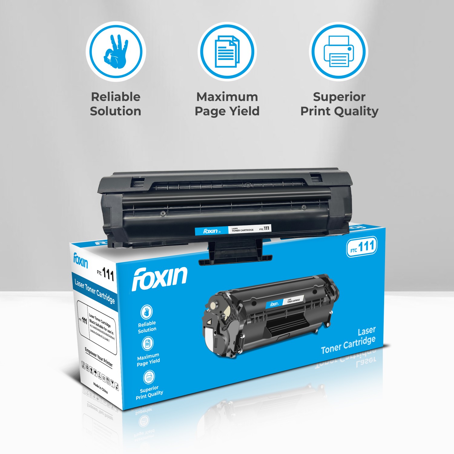Foxin Black Toner SAMSUNG D111S Compatible Ink Cartridge_3