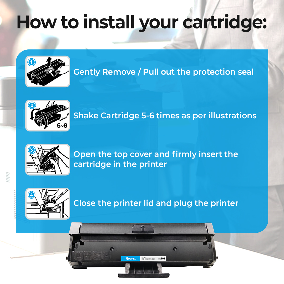 Foxin Black Toner SAMSUNG D101S Compatible Ink Cartridge_3