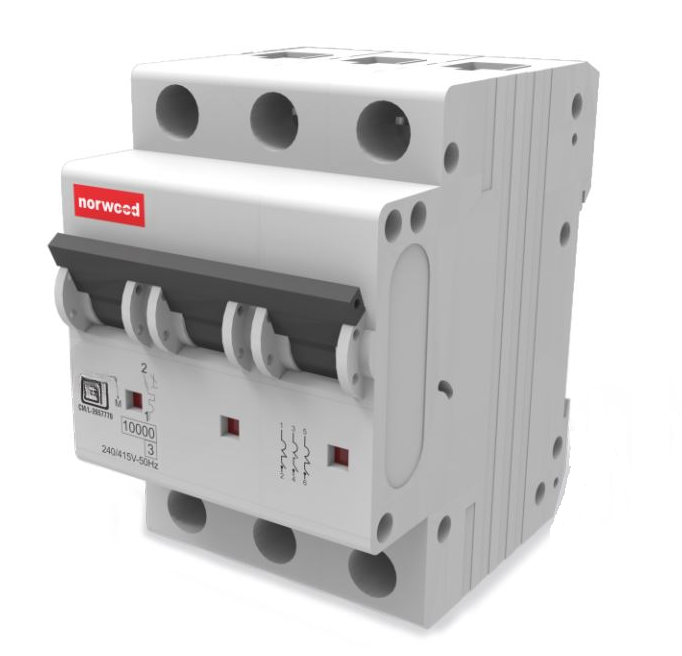 Norwood DX-1025 Three Pole 63 A C Curve MCB_0