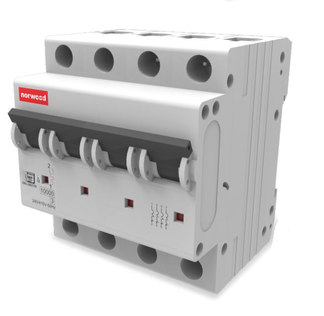 Norwood DX-1027 Four Pole 10 A C Curve MCB_0