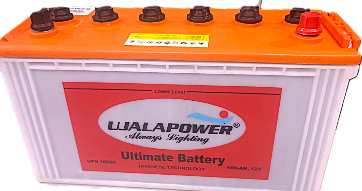 UJALA POWER UPS 10000 Flooded 12 V 100 Ah Lead Acid Batteries_1