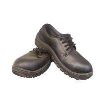 Leather Steel Toe Safety Shoes Black_0