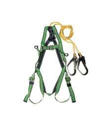 HMP Polyester Full Body Double Rope Scaffold Hook Safety Harness L_0