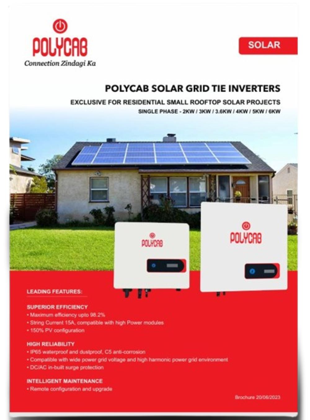 Polycab 3.6K 3 kW Single Phase String On Grid Solar Inverter_1