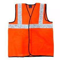 Cotton Safety Jackets Standard Sleeveless Orange_0