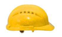 HDPE Yellow Air Ventilated Safety Helmets_0