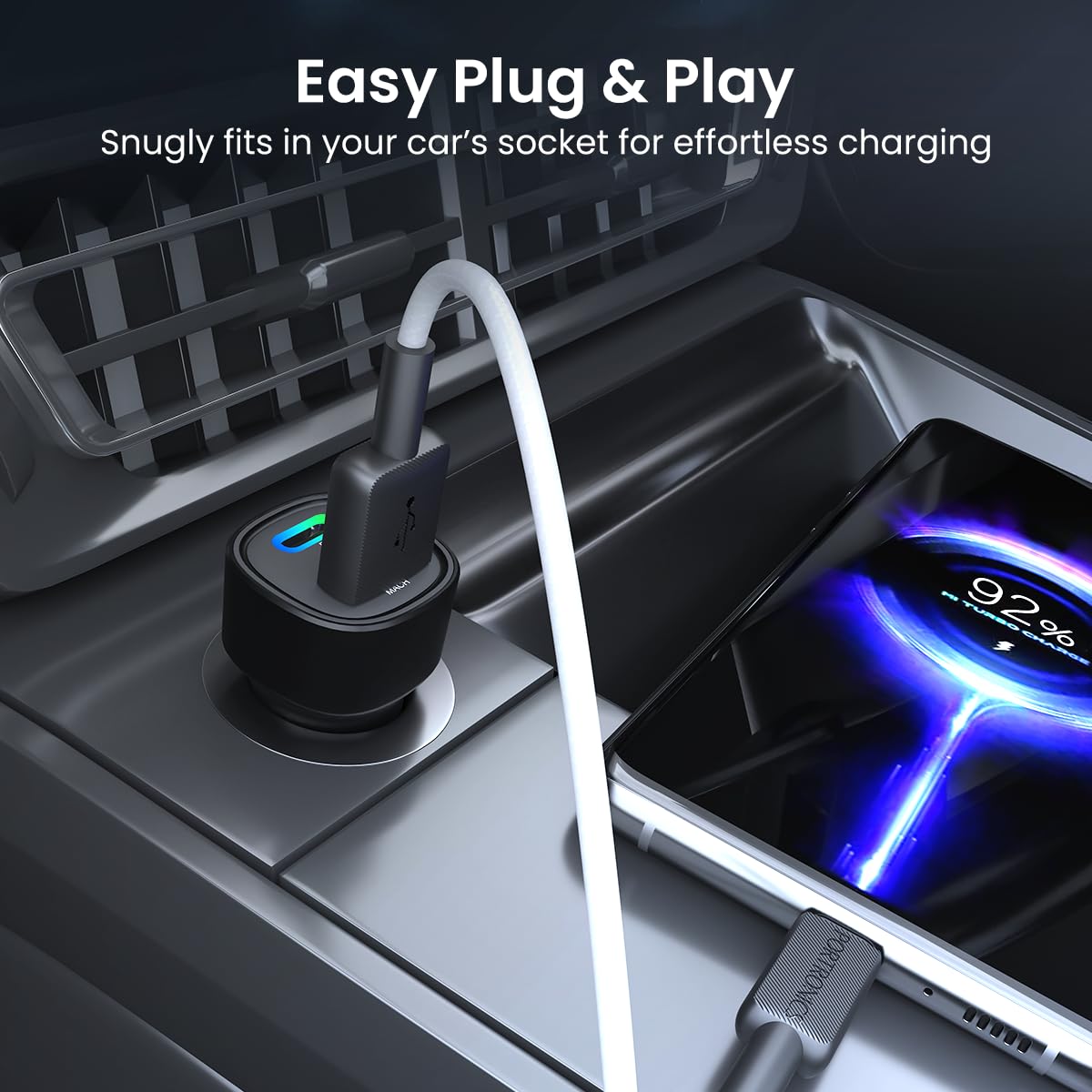 Portronics Two-Port Car Charger 80 W_3