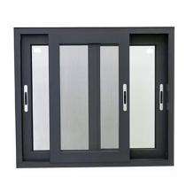 Eagle Sliding 2 Track 3 Panel Black uPVC Window 10 x 2 ft_0