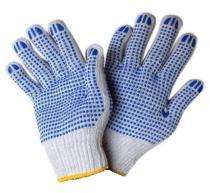 Zaid Dotted Cotton Safety Gloves Free Size_0