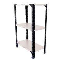 ALIJA Metal Slotted Angle 3 Industrial Racks 3 ft 2 x 1 ft_0