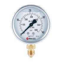 MASS 0 to 10 bar Glycerin Pressure Gauge 100 mm_0