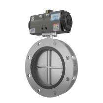 AIRA 40 mm Electric Cast Steel Butterfly Valve Rubber Lined Centric_0