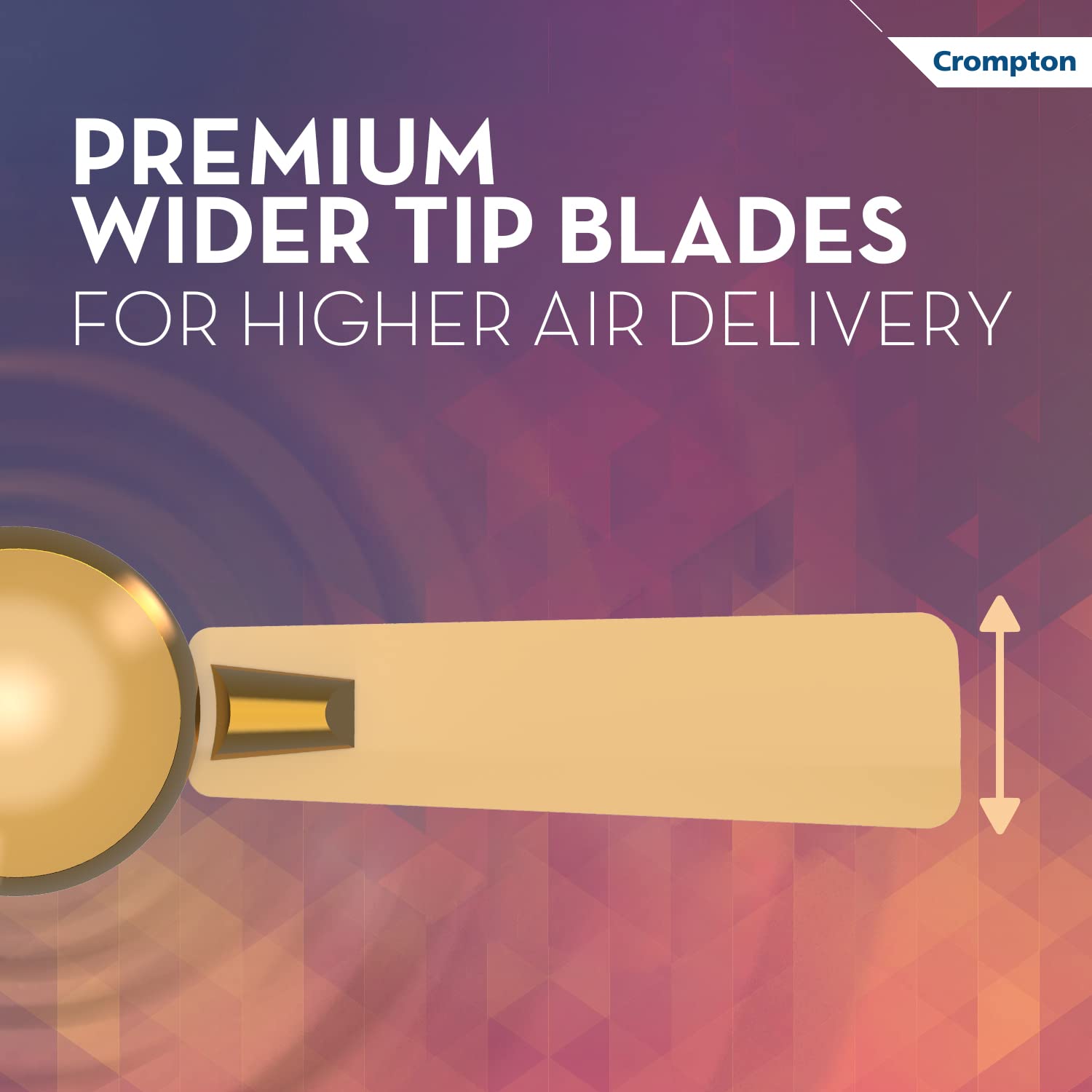 Crompton Aura Prime Antidust 1200 mm 3 Blades 55 W Husky Gold Ceiling Fans_3