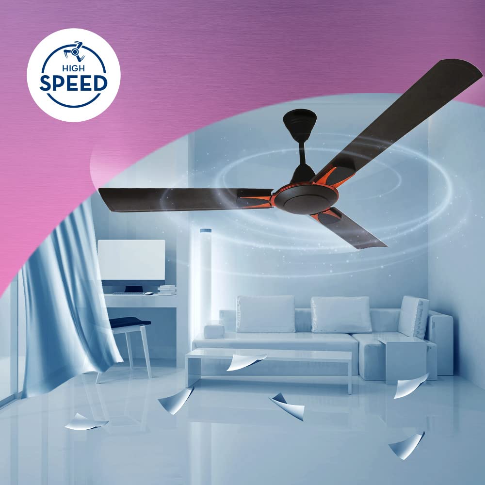 Crompton High Speed Diego 1200 mm 3 Blades 52 W Smoked Brown Ceiling Fans_1