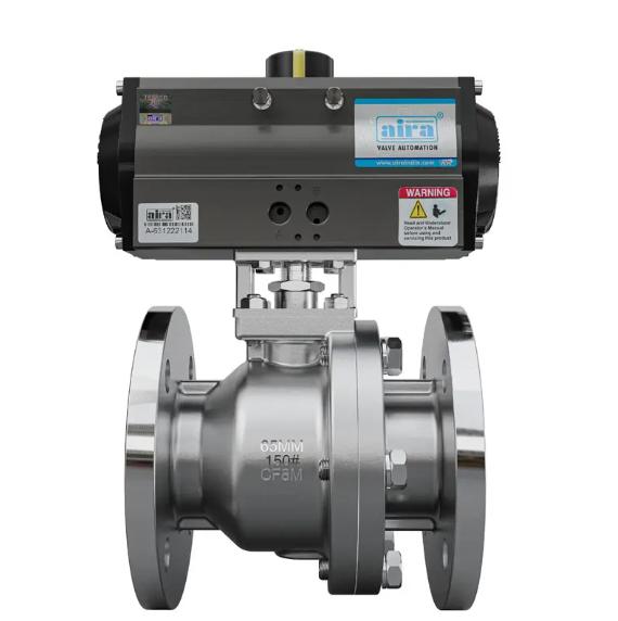 AIRA 15 mm Actuator WCB Ball Valves Flanged_1