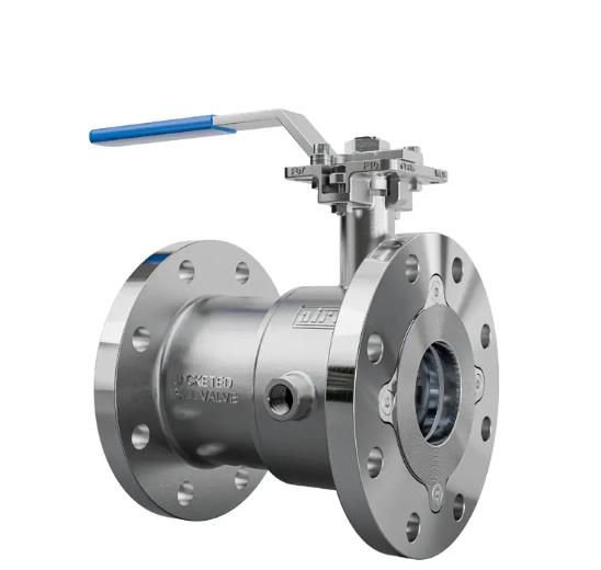 AIRA 15 mm Manual WCB Ball Valves Flanged Single Piece Jacketed_1