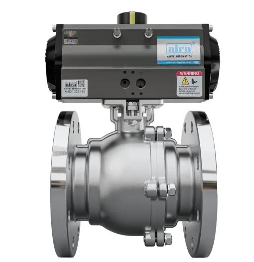 AIRA 15 mm Actuator Cast Iron Ball Valves Flanged 2 Piece_1