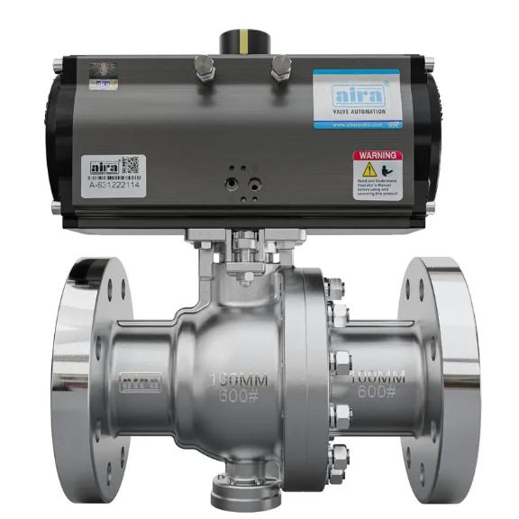 AIRA 15 mm Actuator Cast Iron Ball Valves Flanged 2 Piece_2