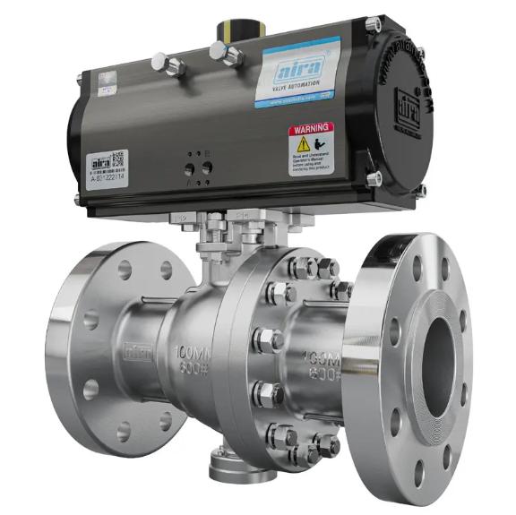 AIRA 15 mm Actuator Cast Iron Ball Valves Flanged 2 Piece_3