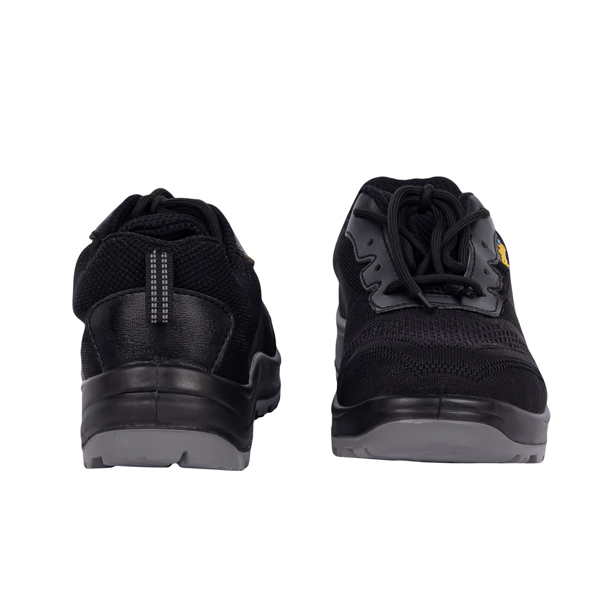 L&T SuFin Brand - Solido SportX SY07 Flyknit Fiber Toe Safety Shoes Black_1