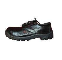 FOOTLAND DS Grain Leather Steel Toe Safety Shoes Black_0