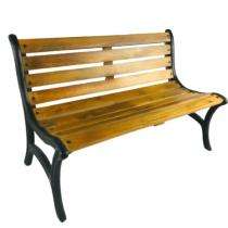 NFL TPS-01-BN Two Seater Waiting Bench Cast Iron 4.6 x 2.3 x 2.6 ft_0