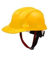 VE HDPE Yellow Protective Head Gear Safety Helmets_0