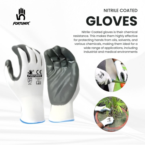 Fortuner High Performance Polyethylene Nylon Safety Gloves L_2