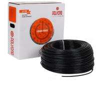 Polycab 0.5 sqmm LF FR Electric Wire Black 90 m_0