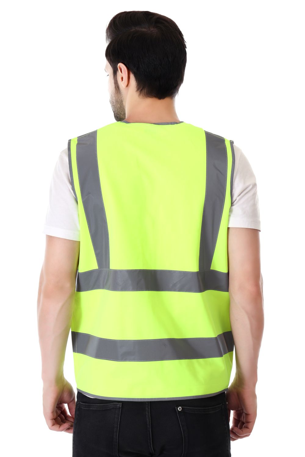 EVION Polyester Safety Jackets M ES-024 Reflective Green_3