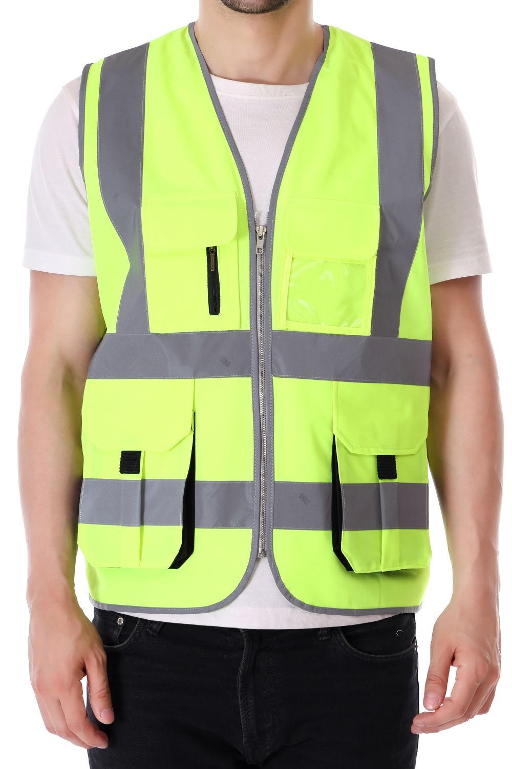 EVION Polyester Safety Jackets L ES-024 Reflective Green_1