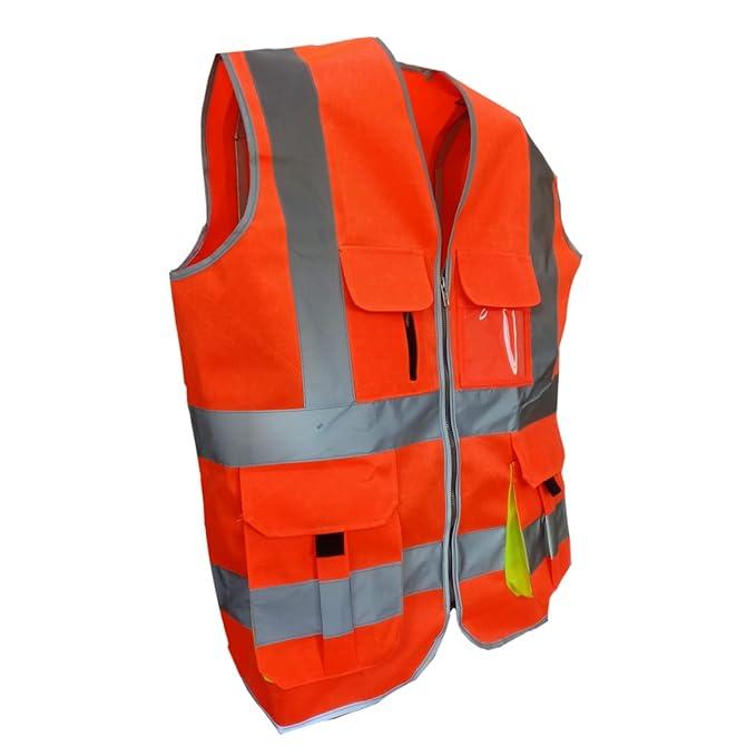 EVION Polyester Safety Jackets L ES-024 Reflective Orange_1