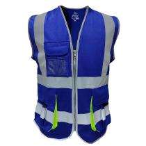 EVION Polyester Safety Jackets L ES-024 Reflective Royal Blue_0