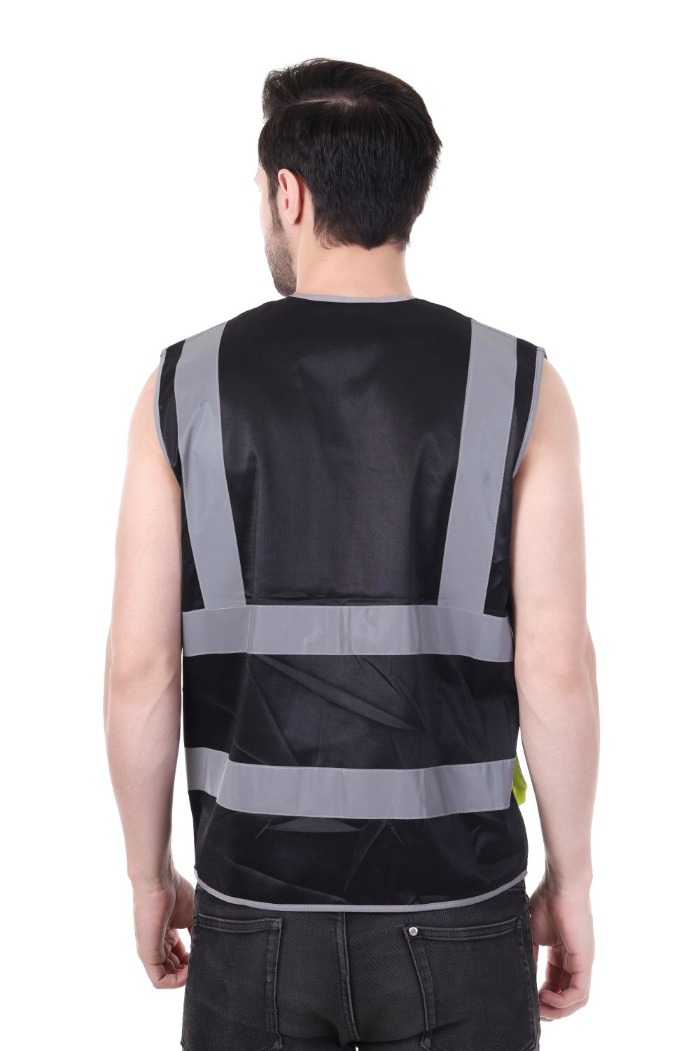 EVION Polyester Safety Jackets XL ES-024 Reflective Black_2