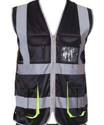 EVION Polyester Safety Jackets XXL ES-024 Reflective Black_0