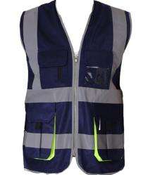 EVION Polyester Safety Jackets S ES-024 Reflective Navy Blue_0
